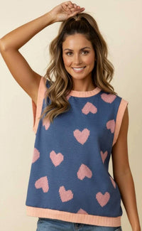 Haptics - Heart To Heart Relaxed French Terry Vest