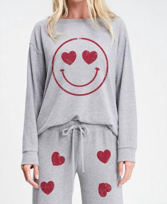 Phil Love - Heart Smile Sleep Lounge Wear Set