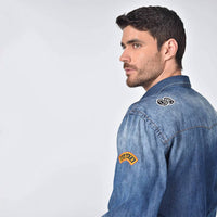 Eight X - Denim California Patch Button Down Shirt