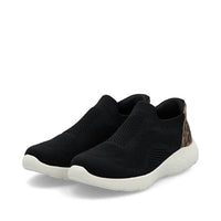 RIEKER Women's Edith 72 Sneakers in black leopard - women's sneaker