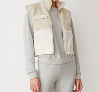 Monrow - Sherpa Zip Up Vest