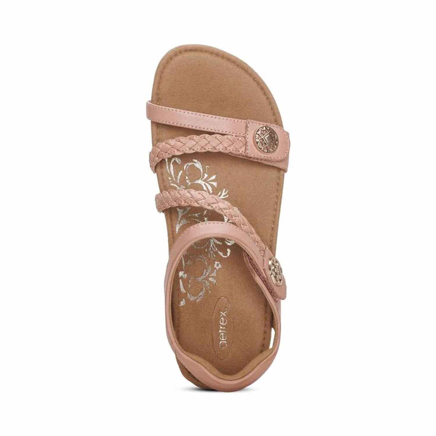 Aetrex - Women's Jillian Braided Quarter Strap Sandal