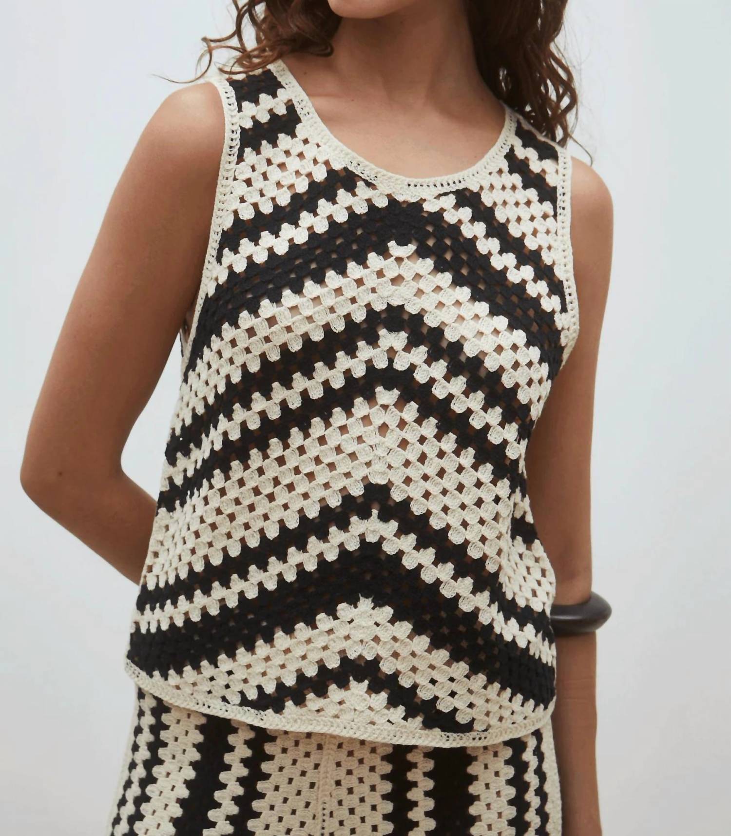 Suncoo - Women's Pissaro Crochet Tank Top