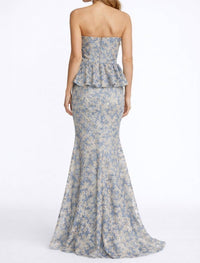 Dress The Population - Scarlett Sequin Floral Mermaid Gown