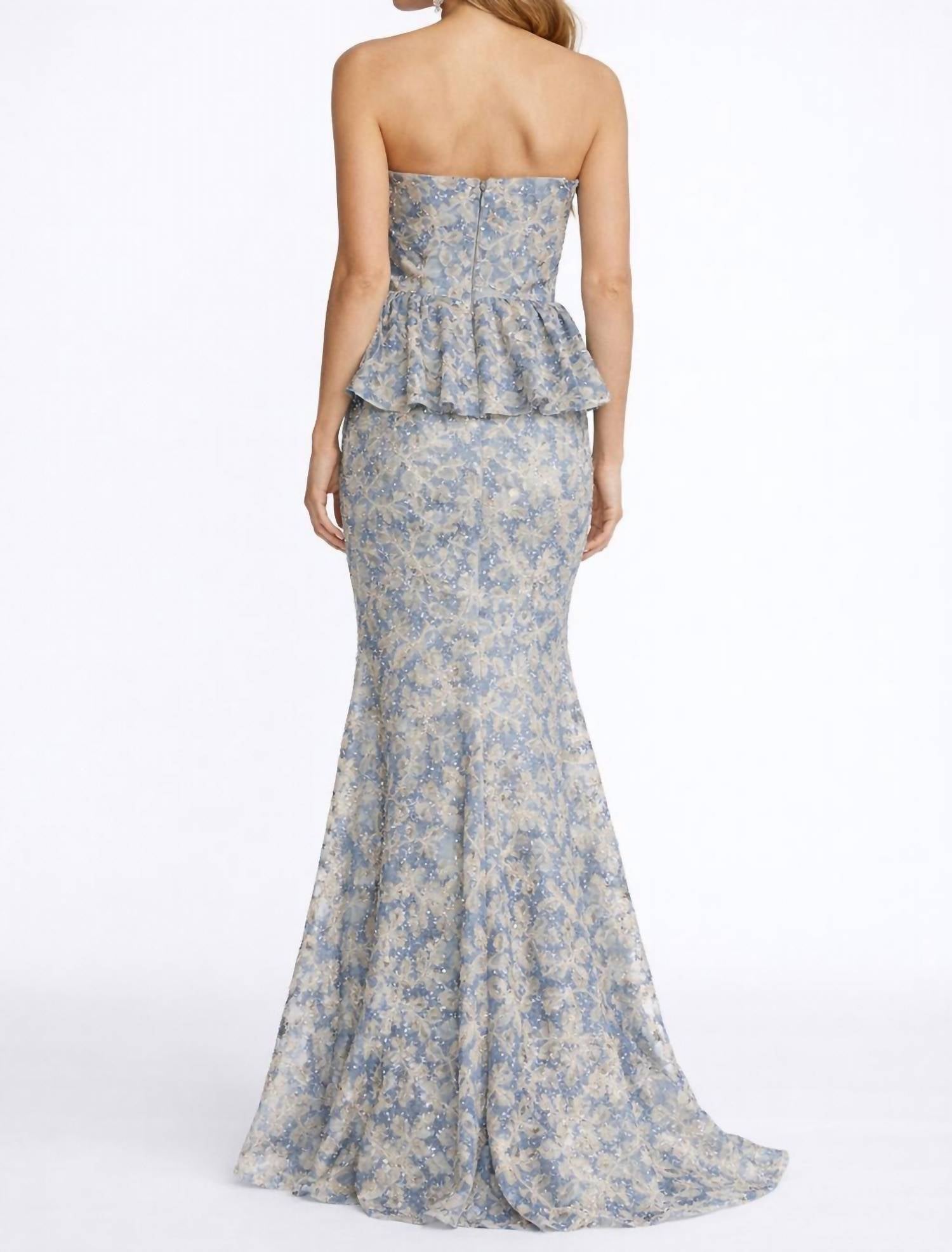 Dress The Population - Scarlett Sequin Floral Mermaid Gown