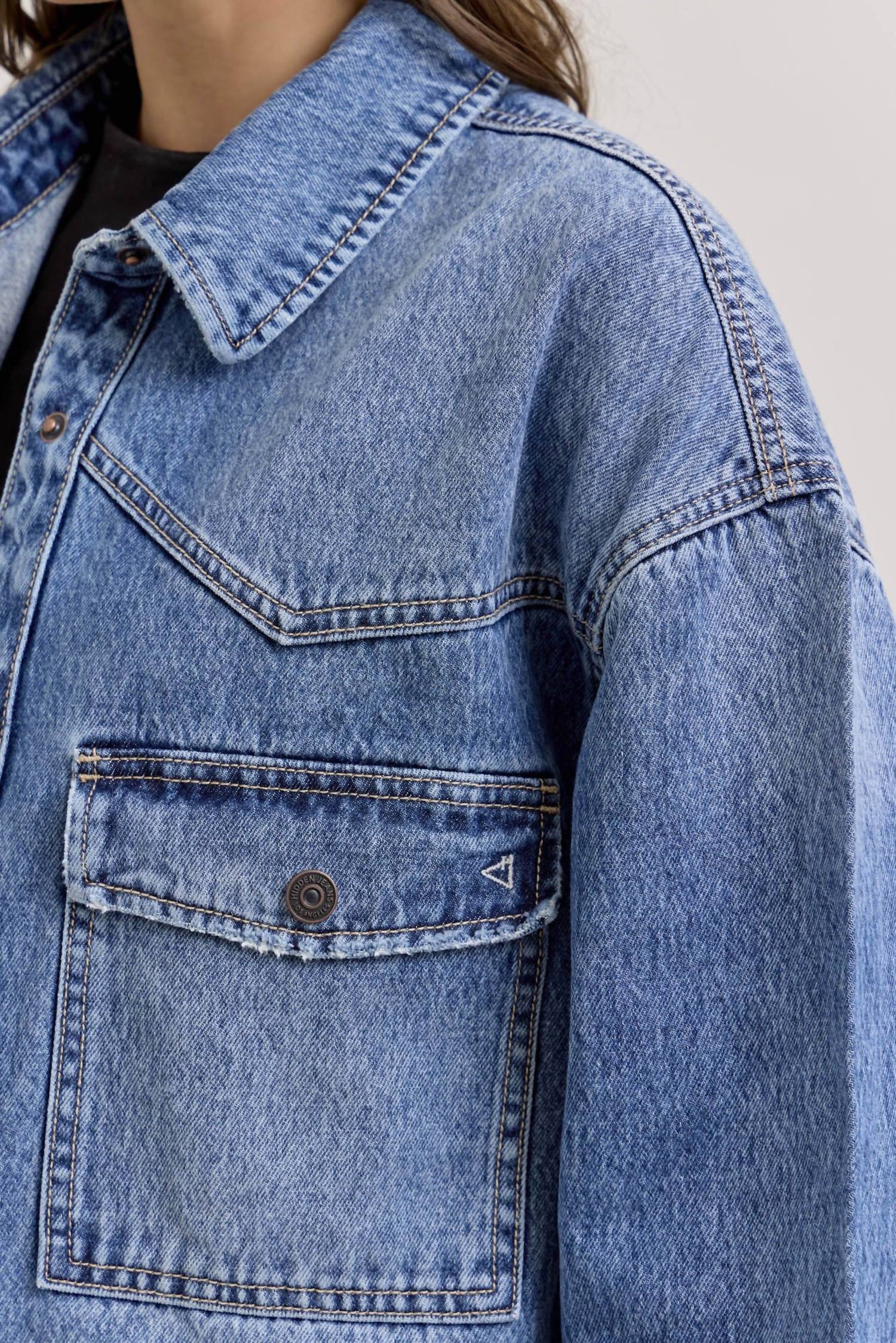 Hidden - Western Denim Jacket