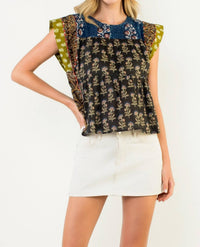 Thml - Mixed Media Top