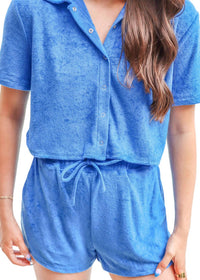 Sadie & Sage - Terry Crop Shirt