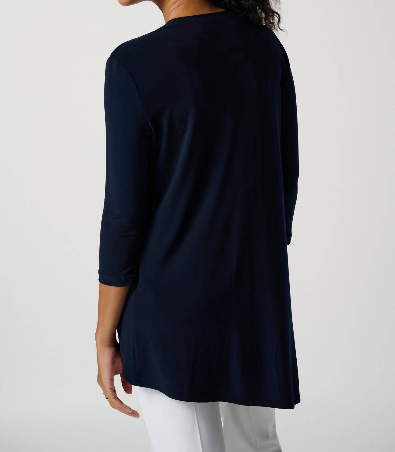 Joseph Ribkoff - V-neck Asymmetric Tunic