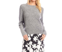 Karen Kane Boucle Sweater Top in gray - women's sweater