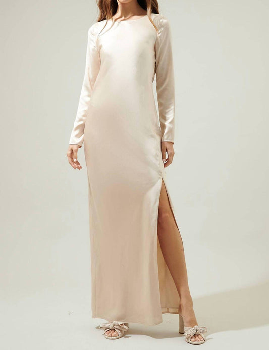 Sugarlips - Romantic Spotlight Open Back Satin Dress