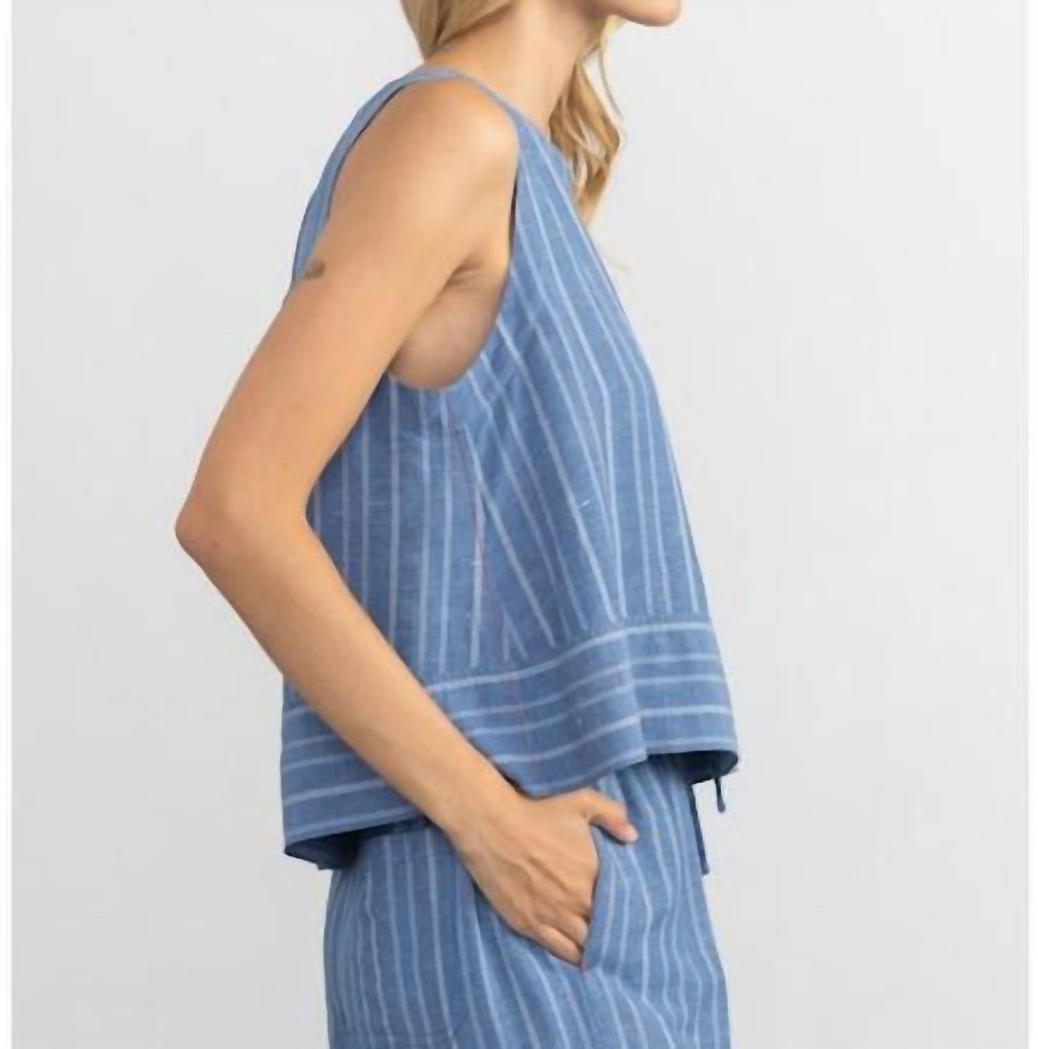 Margaret O'Leary - Avery Button Back Top