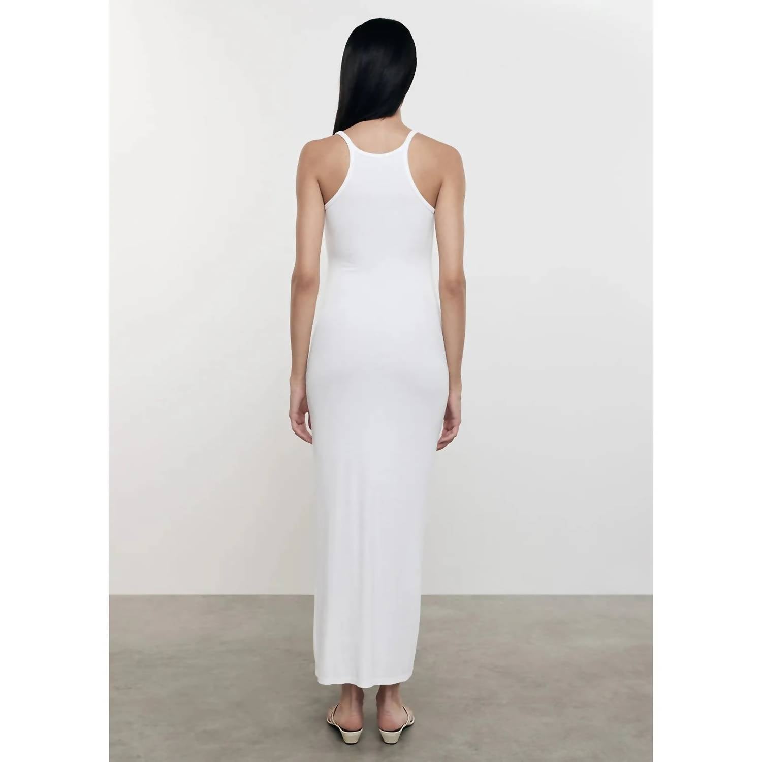 Enza Costa - Silk Rib U Neck Maxi Dress