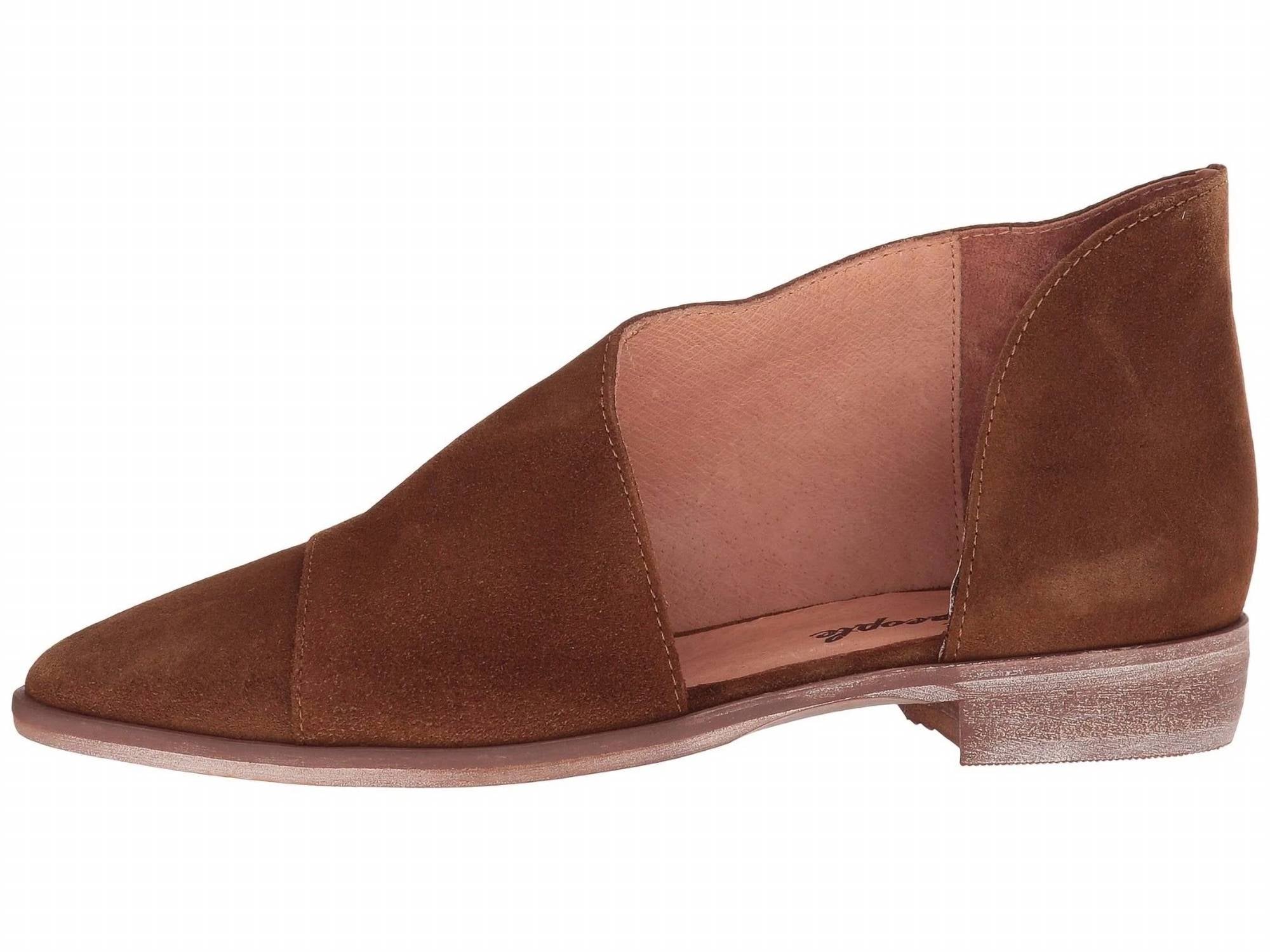 Free People Women's Royale Flats in cocoa - women's flats - detail view