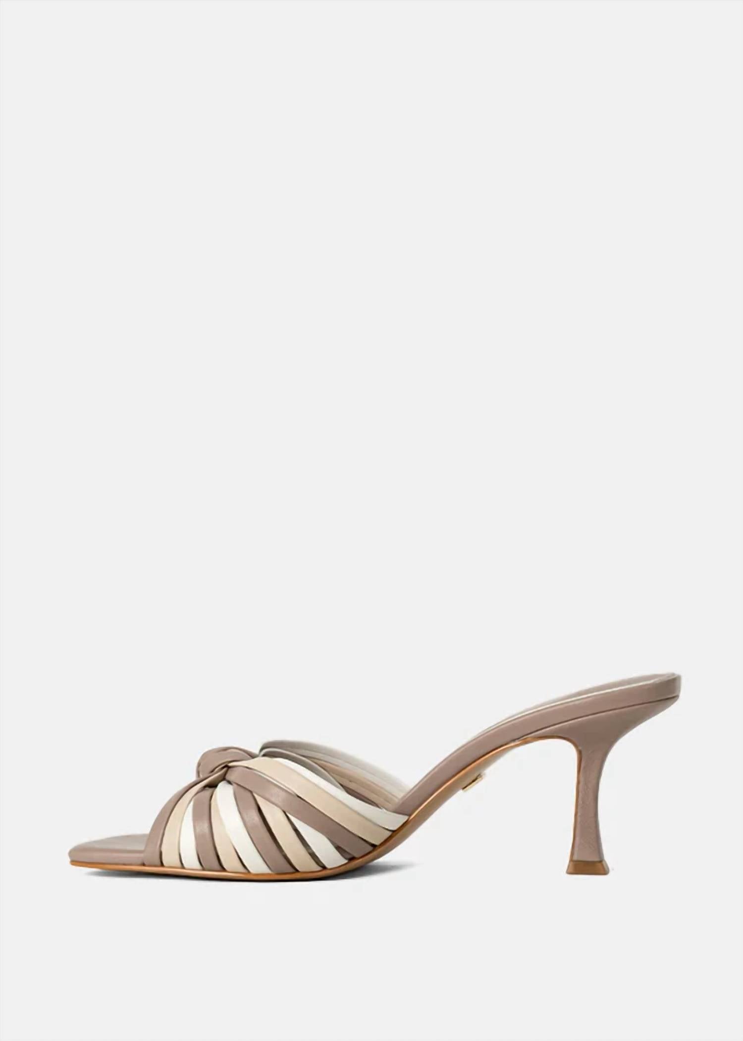 Shu Shop - Women's Faux Leather Strap Heel Sandal