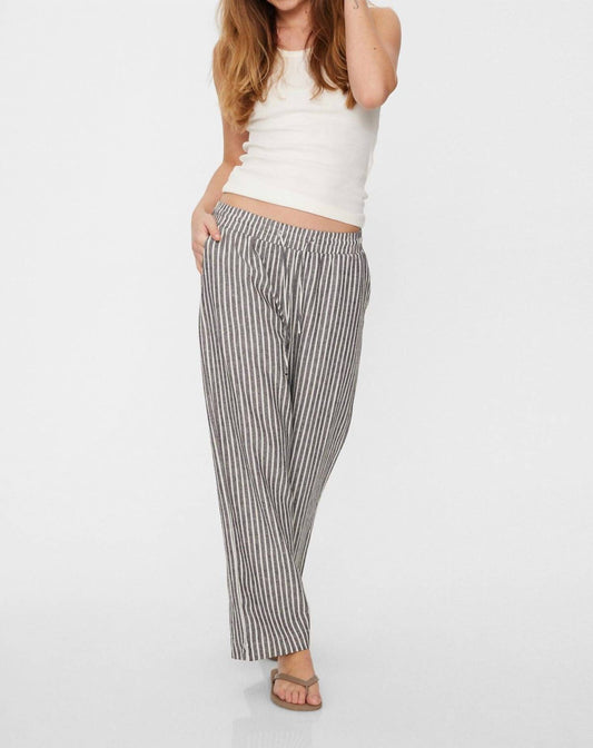 Aylaya - Stripe Linen Pant