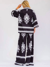 Little Secret Of Mine - Wide Leg Print Pant Set