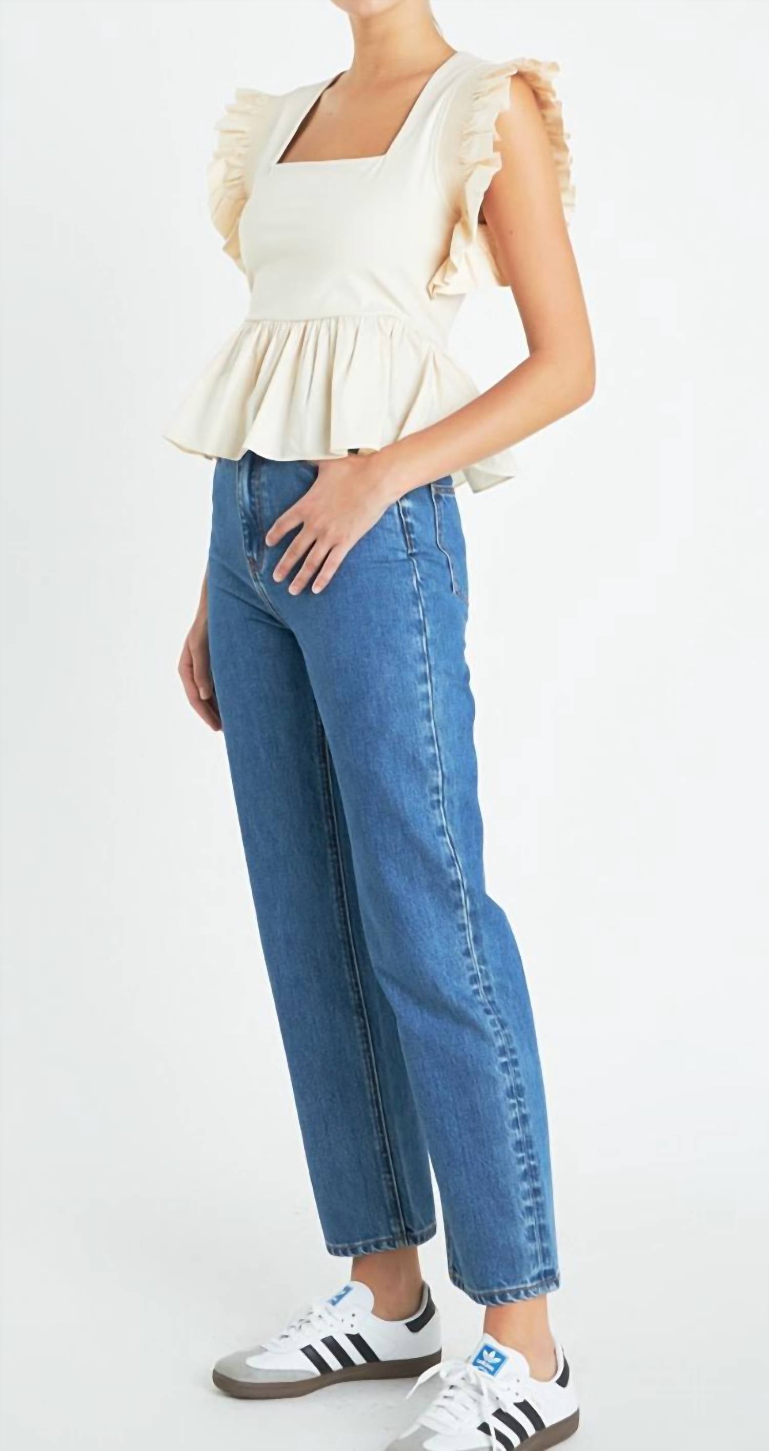 English Factory - Boheme Ruffle Top