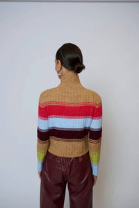 Central Park West - Marley Ribbed Gradient Stripe Tee