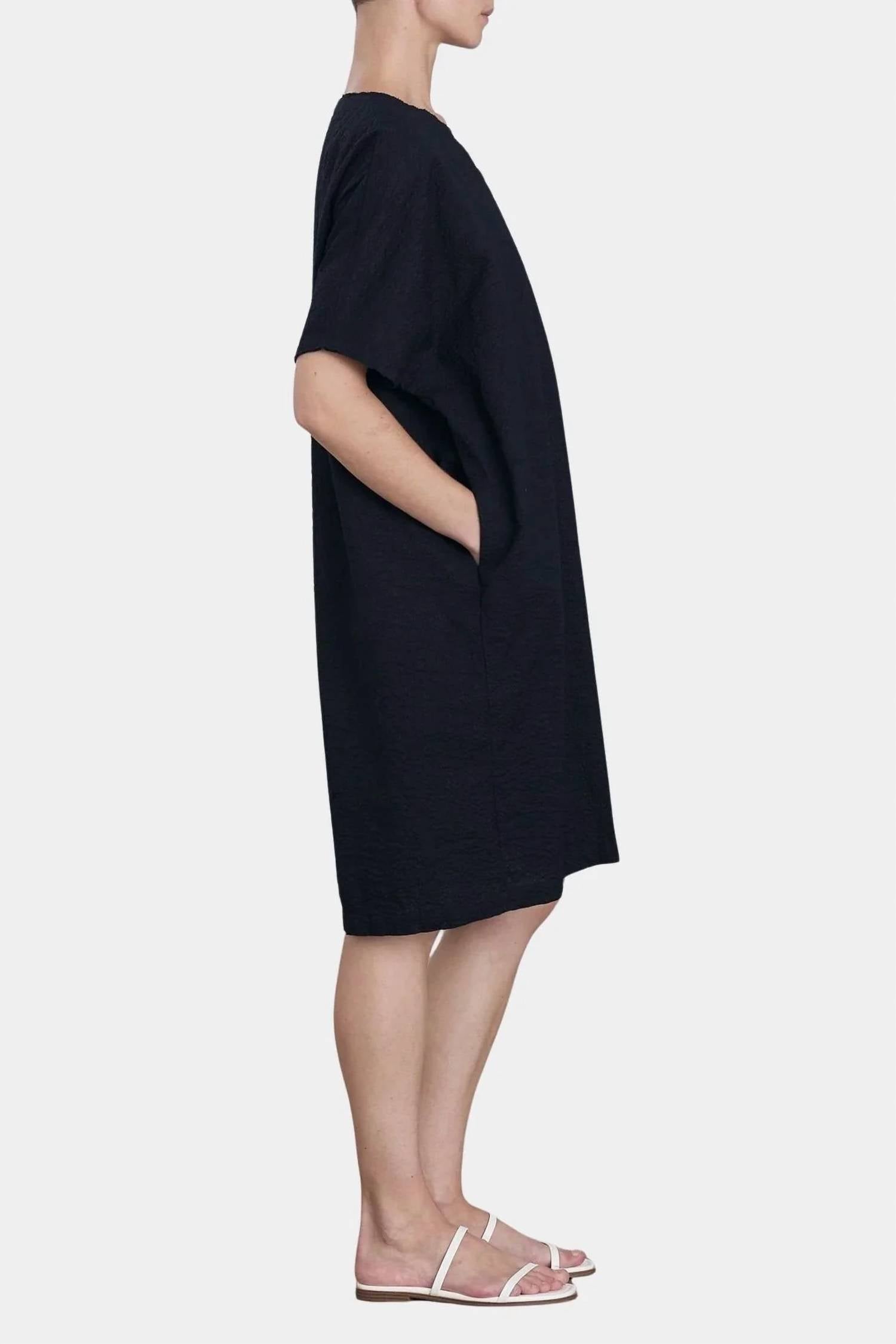 Black Crane - V-neck Mini Dress