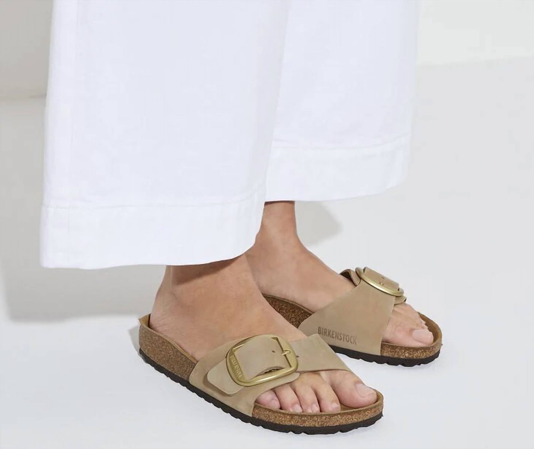 Birkenstock - Women's Madrid Big Buckle Nubuck Leather Sandals