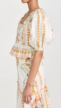 Lug Von Siga - Daphne Printed Cotton Top