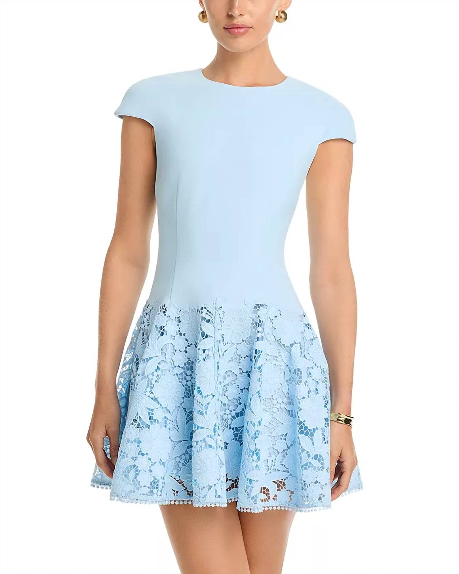 Self-Portrait - Crepe Lace Dress