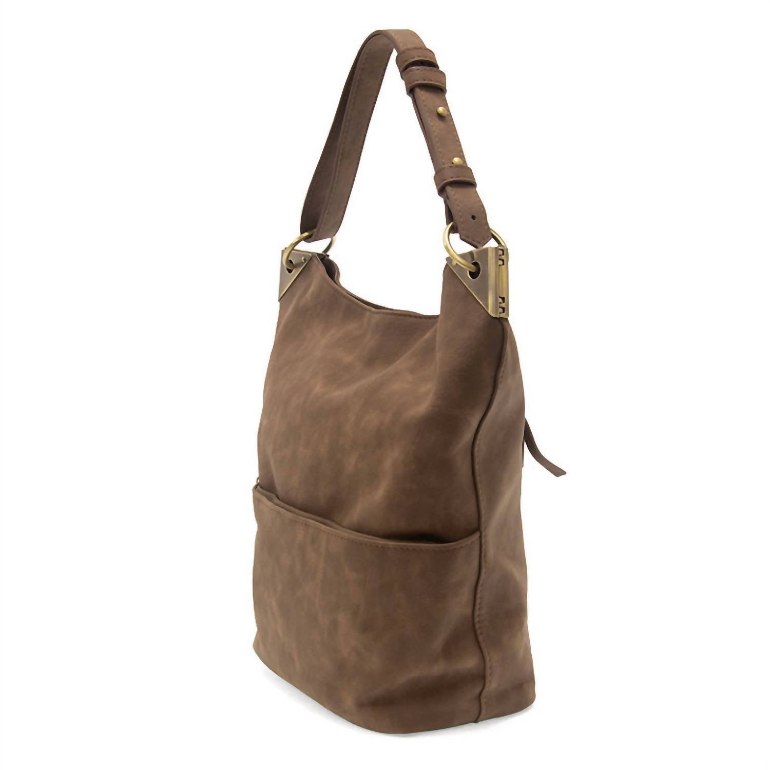 Joy Susan Women's Darcy Pocket Bucket Bag in pecan - women's bag - alternate view