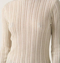 Soaked In Luxury - Laisa Metallic Turtleneck Pullover Sweater
