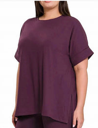 Vanilla Monkey - Buttery Soft Microfiber Tee And Leggings Set Plus