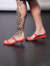 St. Agni - Women's Fine Strap Kitten Heel