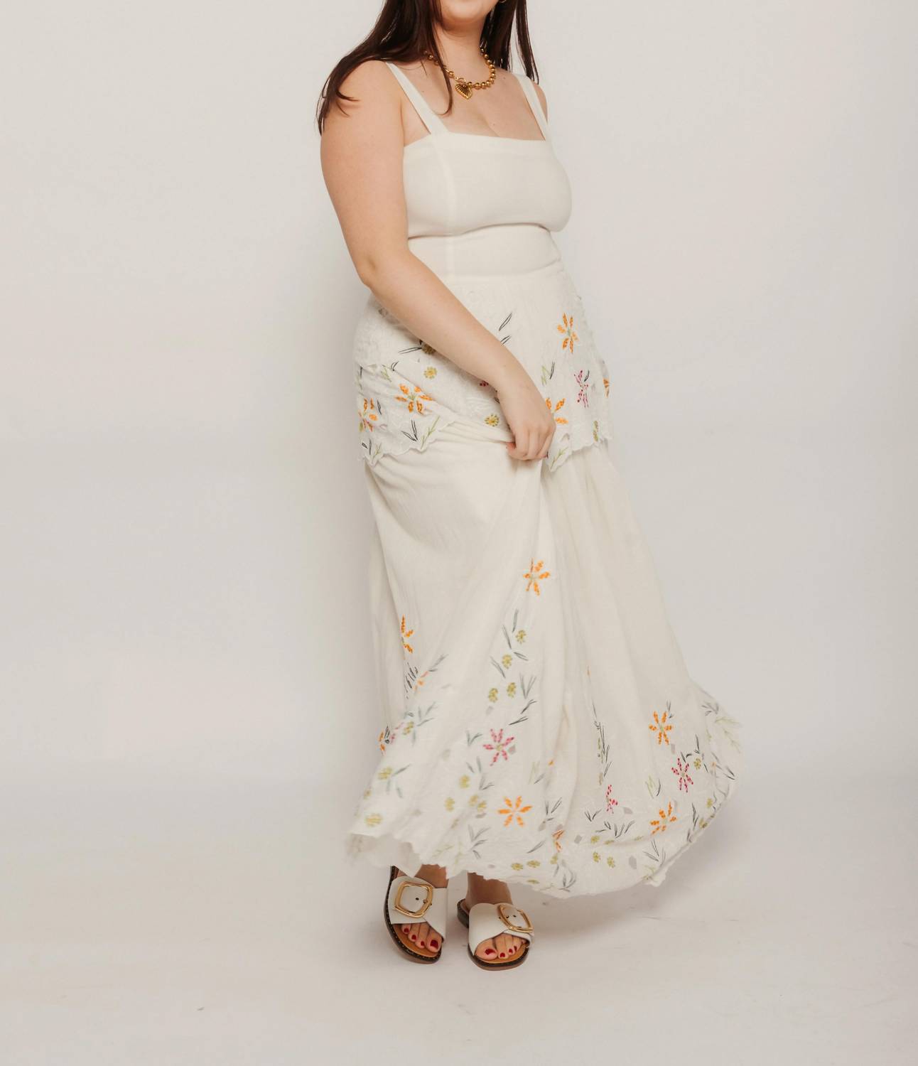 Tach - Nube Maxi Scalloped Maxi Dress