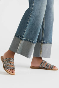 Let'S See Style - Women's Jungle Rhinestone Strappy Sandal