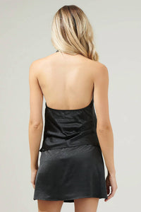 Sugarlips - Satin Cowl Neck Top