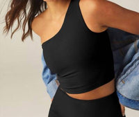 Beyond Yoga - SpaceDye Bold Shoulder Crop Top