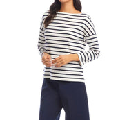 Karen Kane - Women's Three Quarter Sleeve Boatneck Top