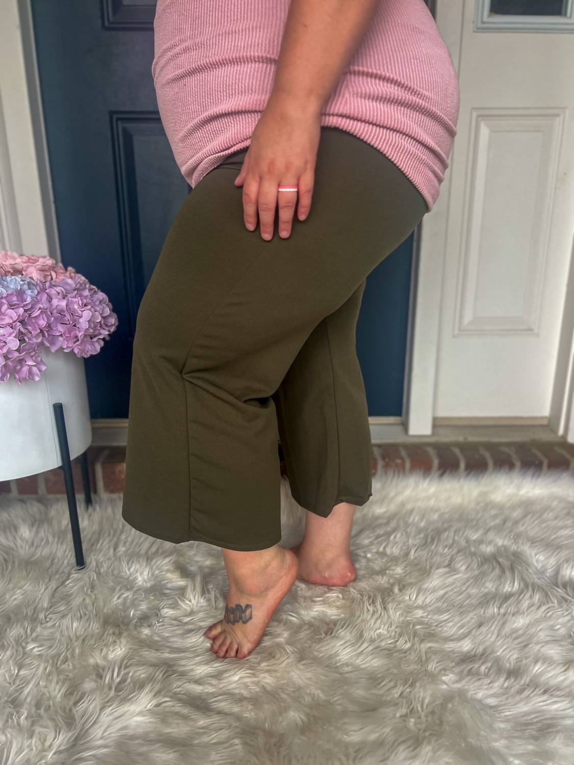 Heimish Usa - Lucy Wide Leg Stretchy Crop Pants