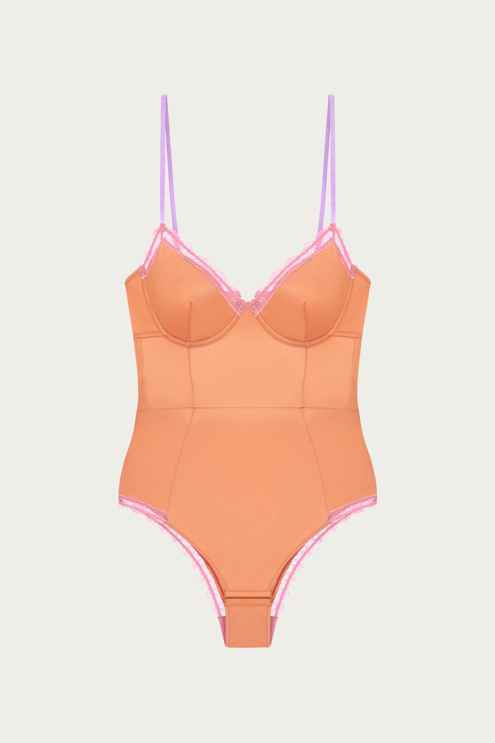 CYDNEY LACE TRIM UNDERWIRE BODYSUIT
