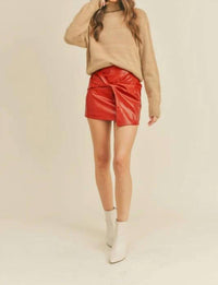 &Merci - Faux Leather Skirt