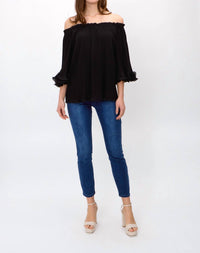 Joseph Ribkoff - Off-shoulder Top With Flare