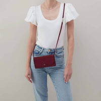 HOBO Women's Romy Crossbody Wallet in saddleberry - women's bag - alternate view