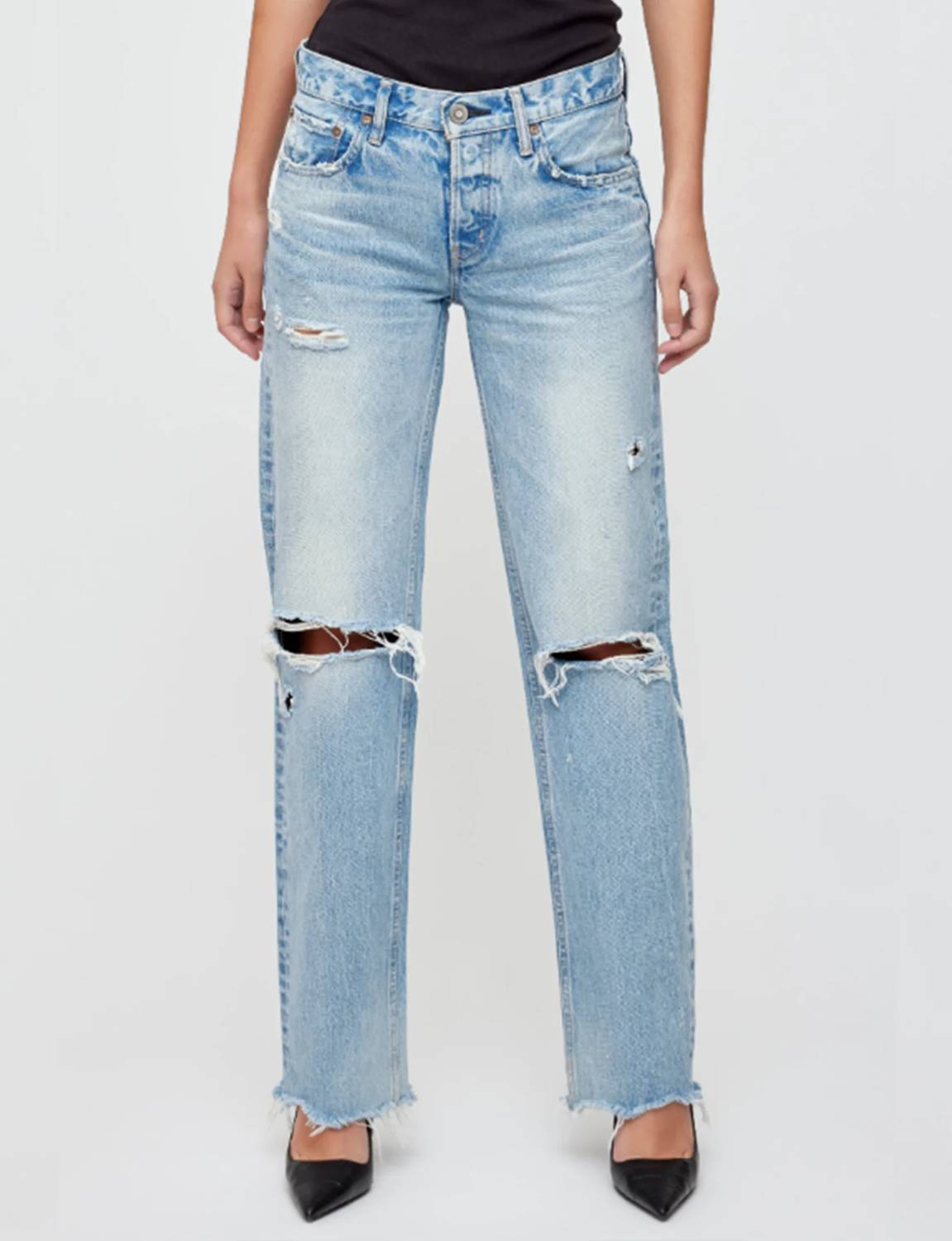 Moussy - Odessa Low Straight Jeans