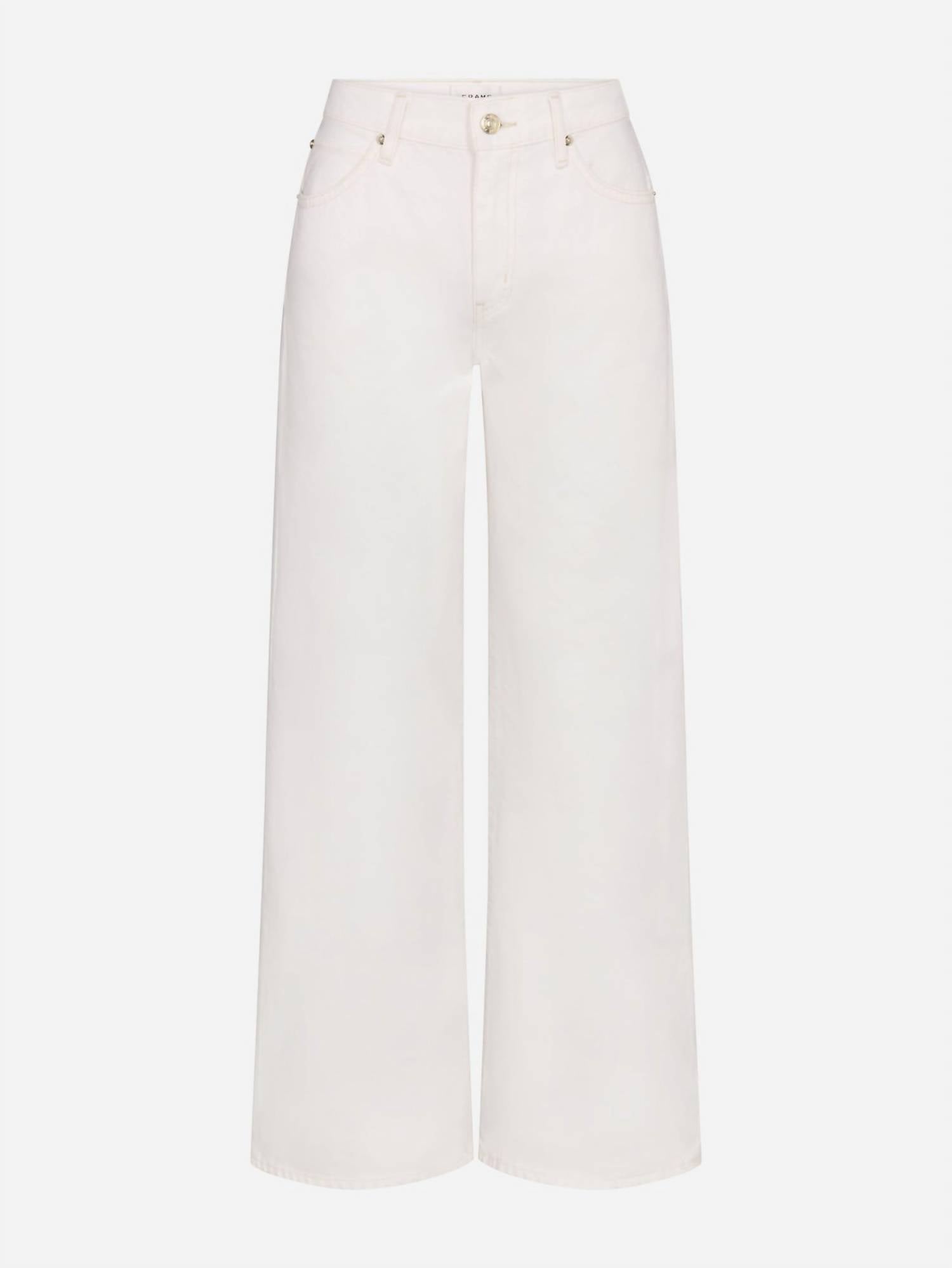 FRAME Women's The Stroll Pant in natural clean - women's pants - alternate view