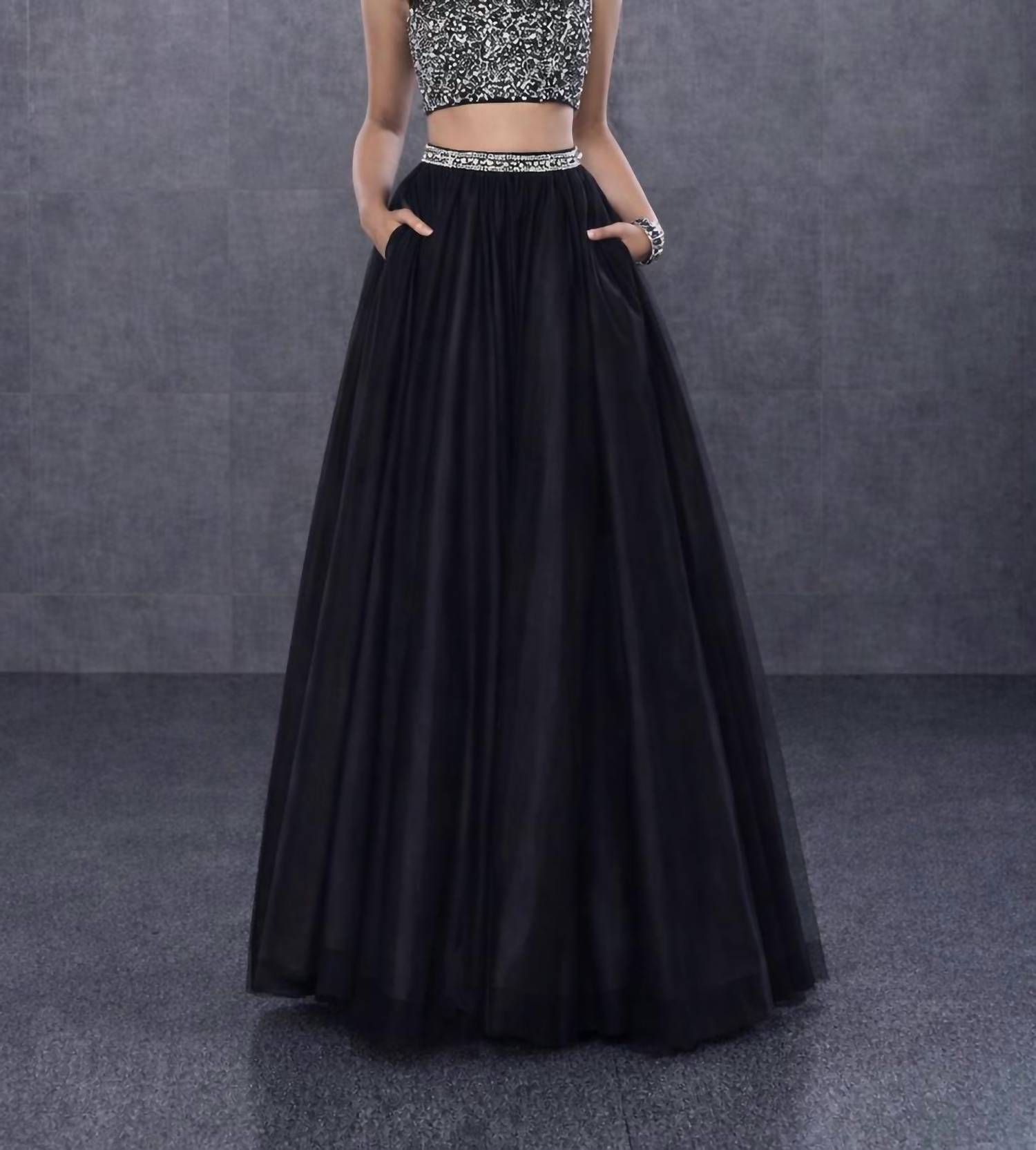 Karishma Creations - Two Piece Sleeveless Maxi Dress