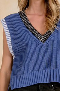 Elan - Short Sleeve V Neck Sweater