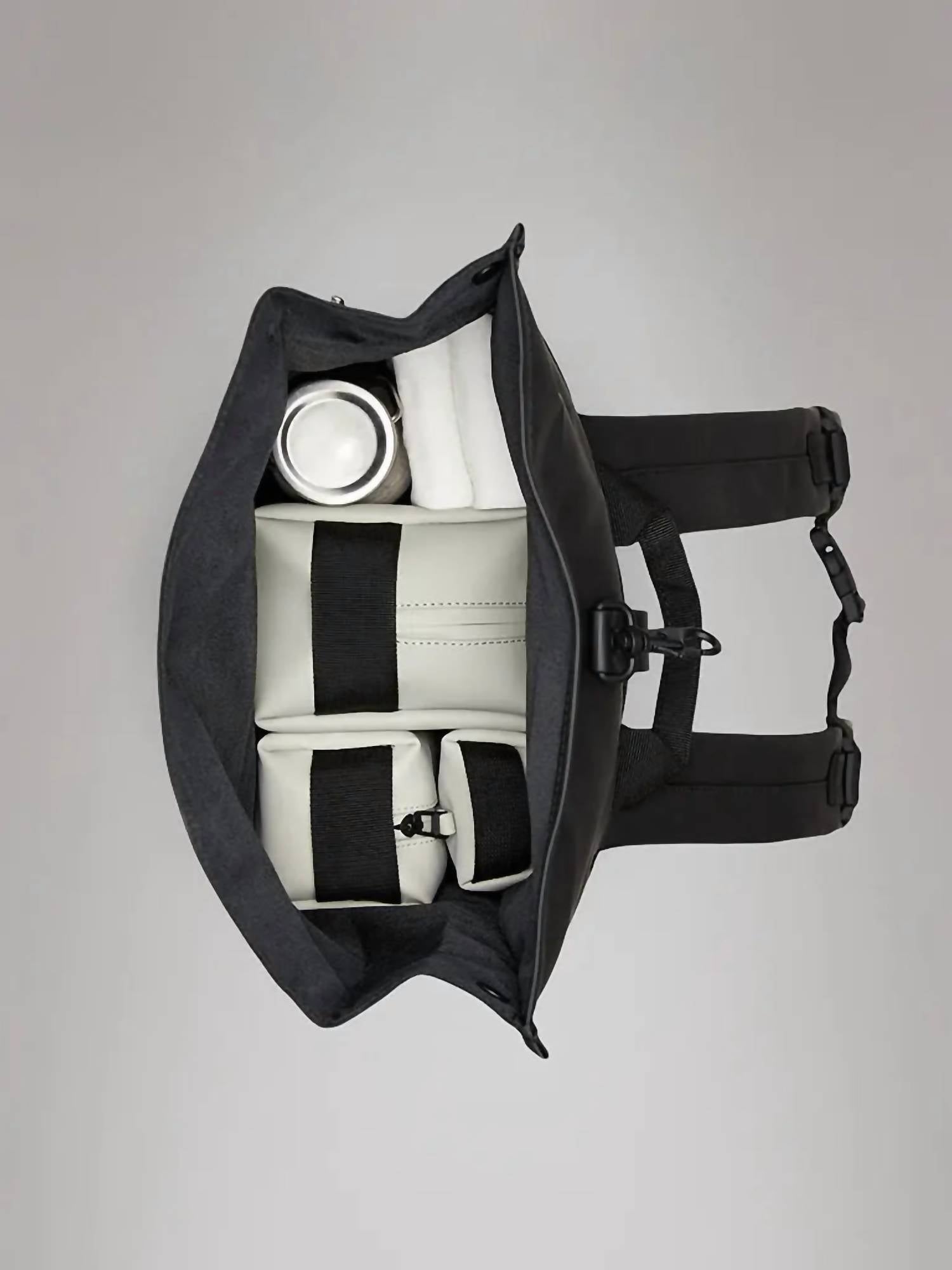 Rains Women's Rolltop Rucksack Bag in grey - women's bag - view 4