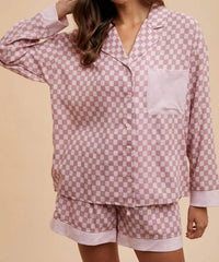 Anniewear - Checkered Pajama Set