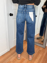 Risen - Kaylee High Rise Wide Leg Denim Jeans