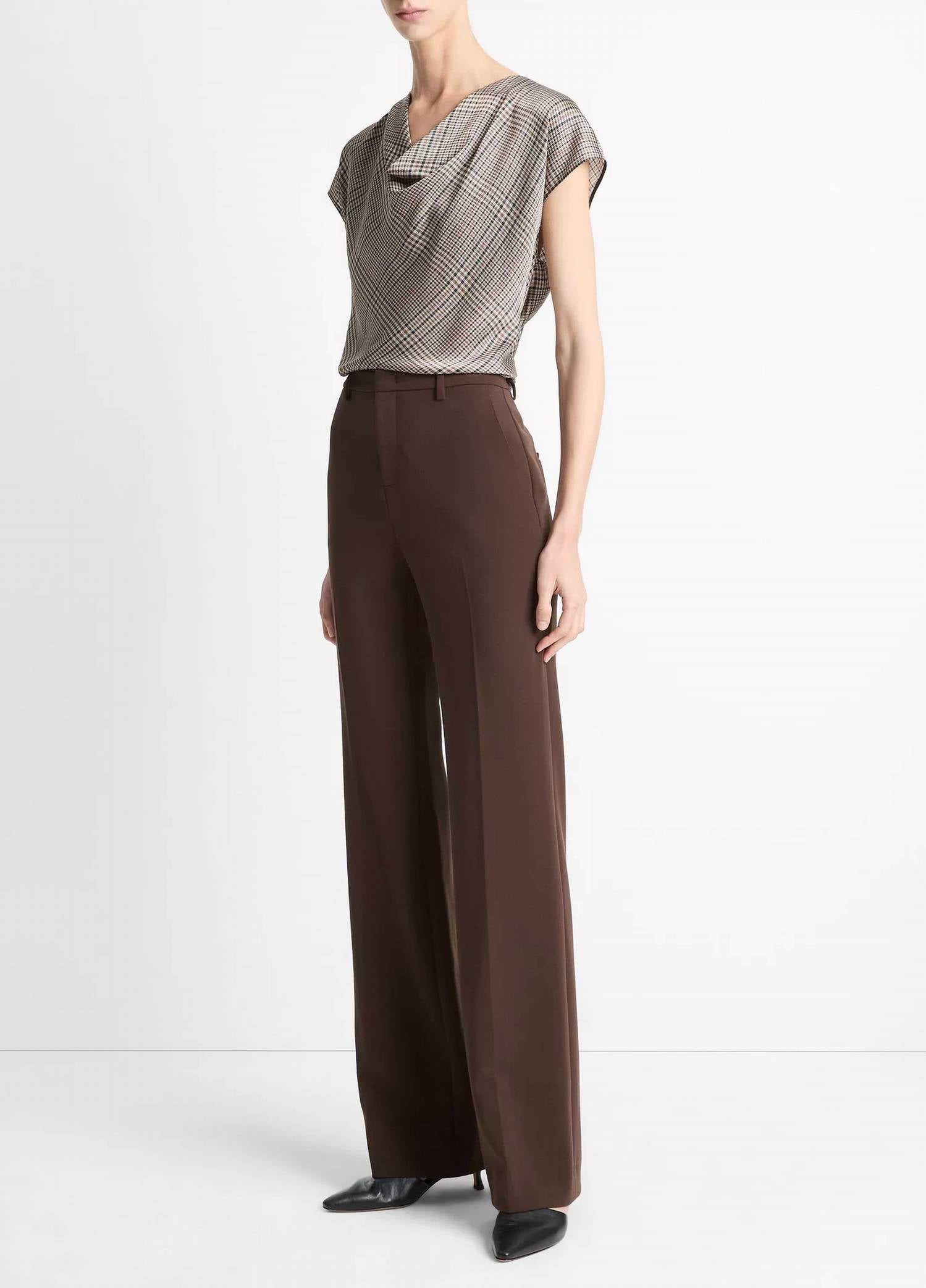 Vince - Mid-rise Tailored Flare Pant