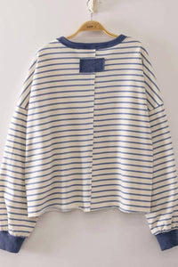 Very J - Lobster Stripe Long Sleeve Top